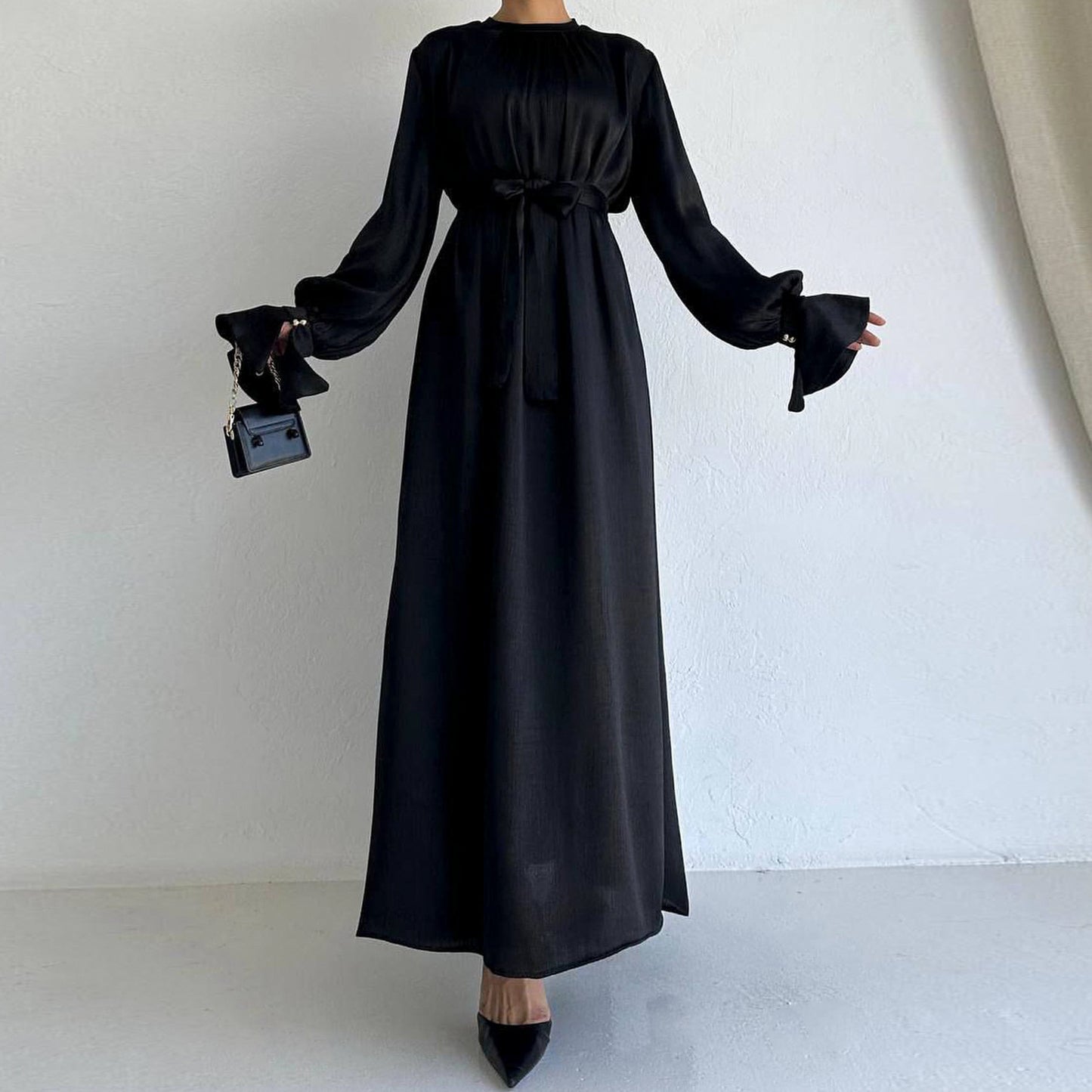 Glamorous Soft Two-way Dress Elegant Satin Dresses