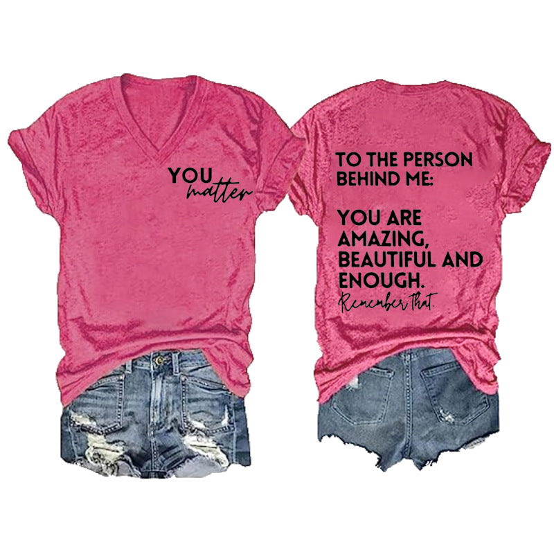 Women's Double-sided Digital Printing Series Short-sleeved Pullover Blouses