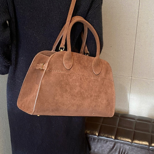 Women's Retro Textured Large Capacity Summer Frosted Tote Bags