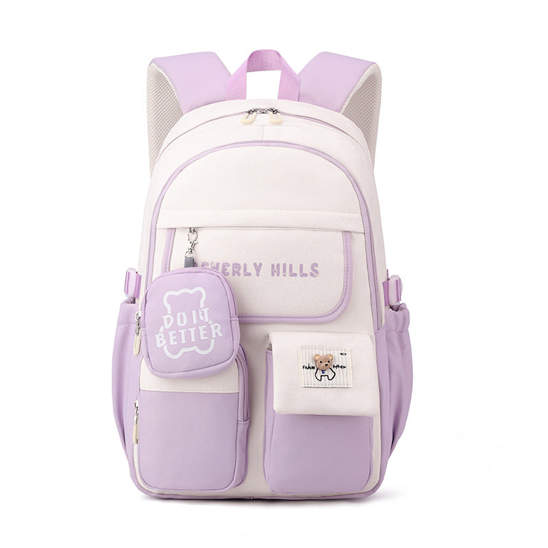 Women's Natural Fish Junior High College Large Backpacks