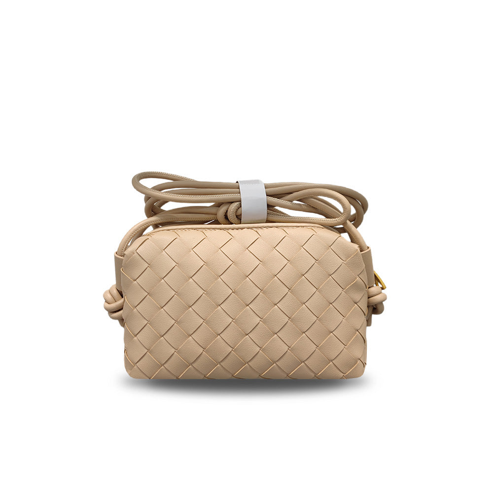 Women's Woven Cloud Genuine Leather Made Korean Shoulder Bags