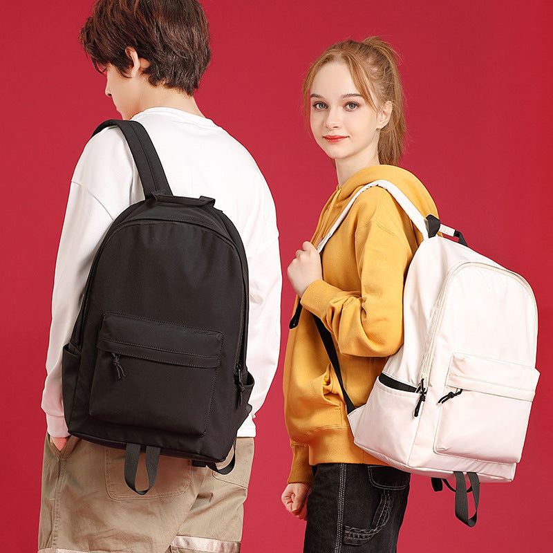 Female College Large Capacity Good-looking Solid Middle School Students' Schoolbags