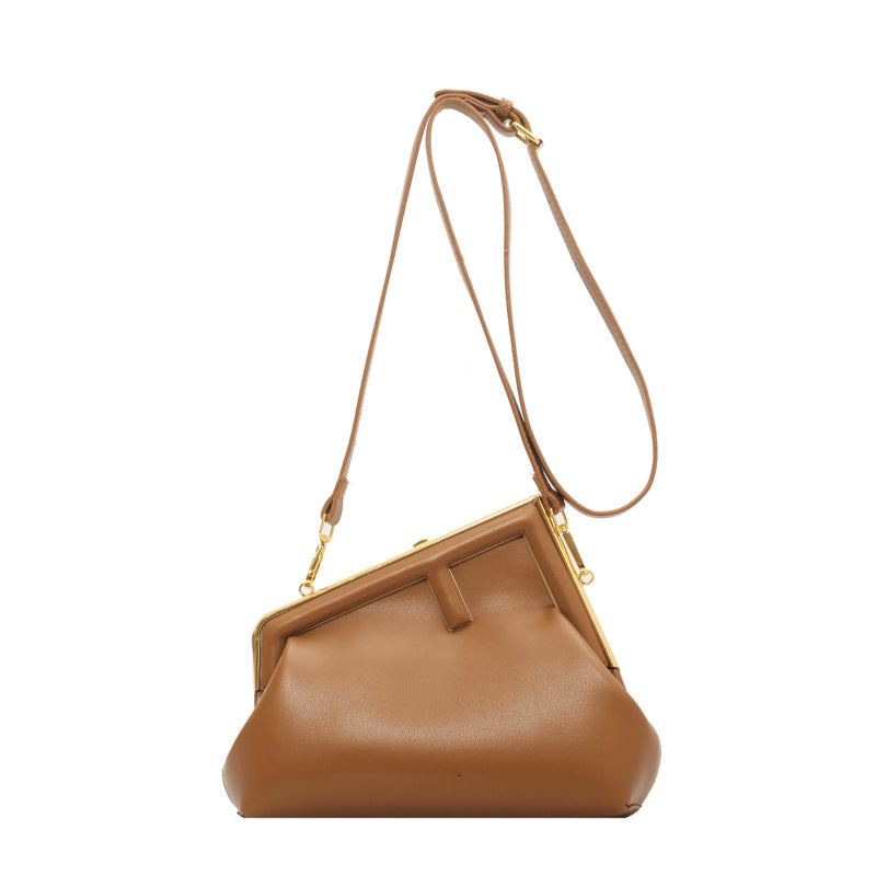 Women's Saddle Fashion Minority Design Advanced Texture Shoulder Bags
