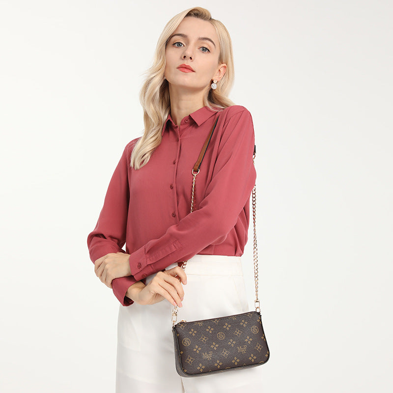 Women's Trendy Innovative Fashionable Printed Chain Shoulder Bags