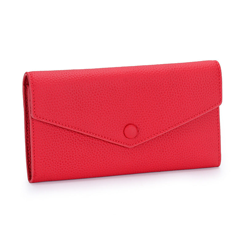 Women's Pure Leather Long Genuine Large Capacity Ladies Wallets