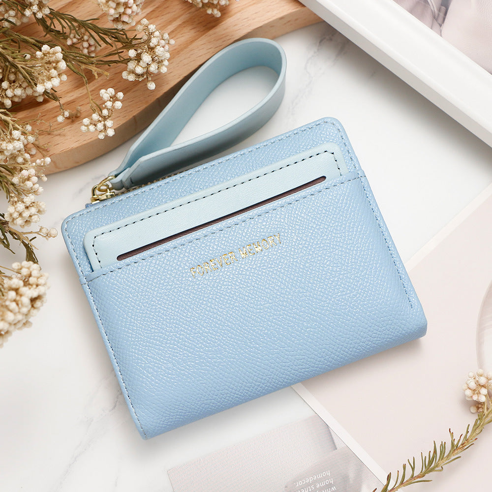 Women's Short Zipper Clutch Document Female Car Ladies Wallet