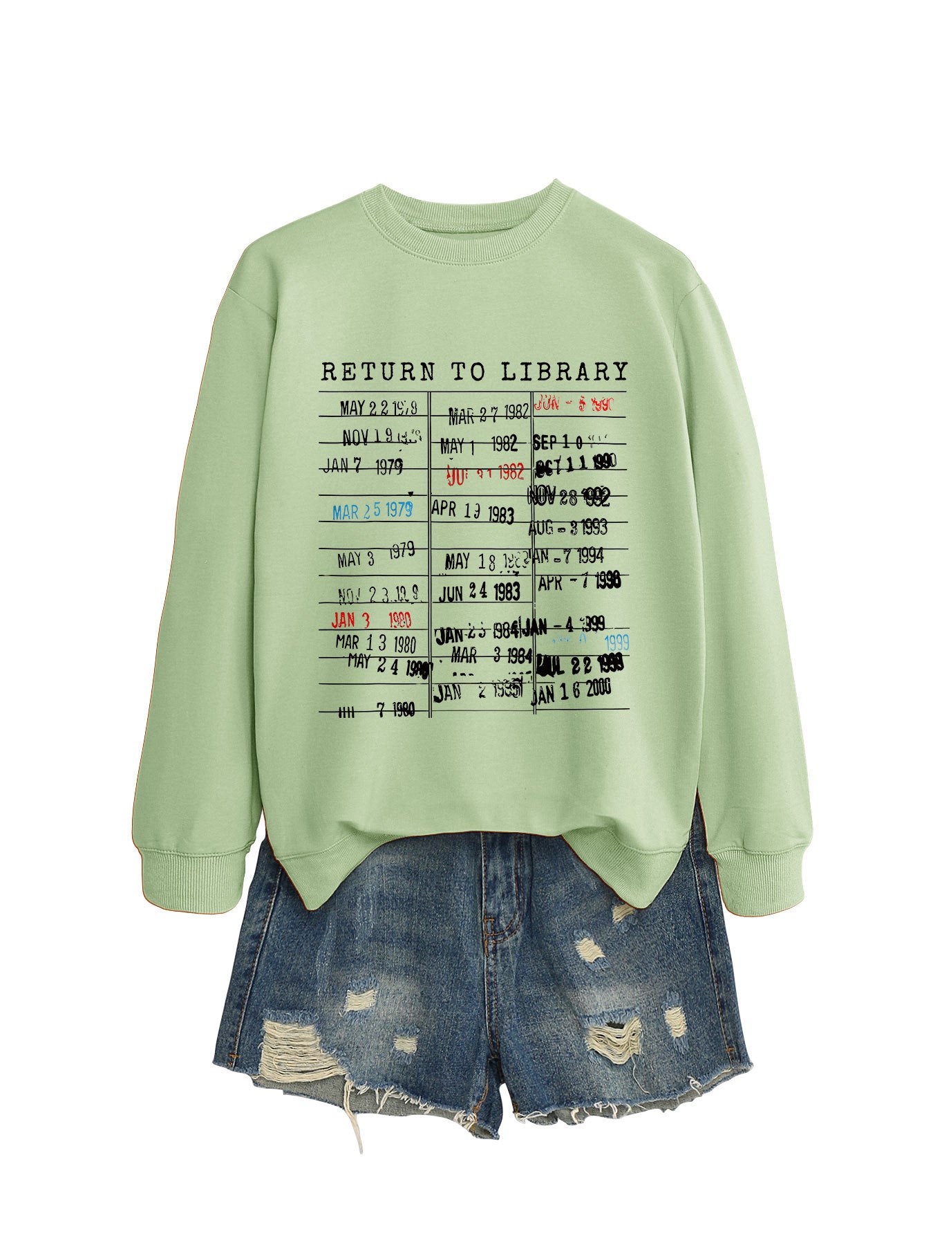 Women's Personalized Printed Fashion Round Neck Loose Sweaters