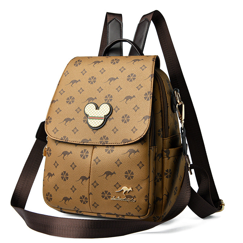 Women's Korean Style Presbyopic Fashion Large Capacity Backpacks