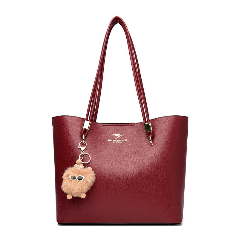 Women's Solid Color Texture Underarm Commute Cute Handbags