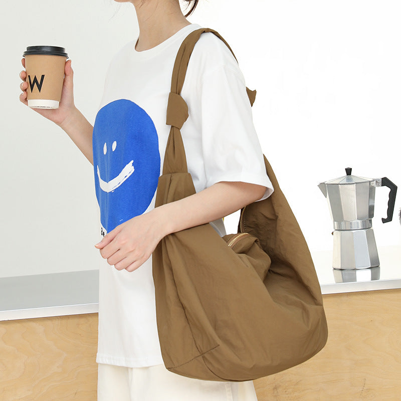 Style Leisure Artistic Dumpling Nylon Knotted Crossbody Bags