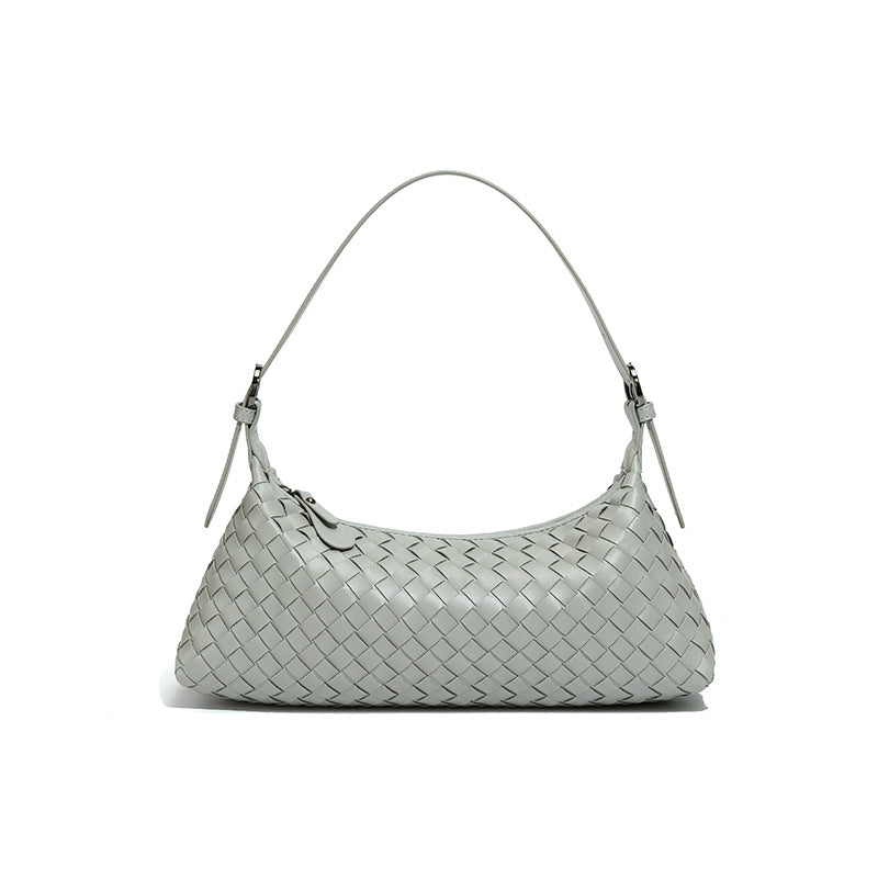 Women's Woven High-grade Fashionable Underarm Baguette Bags