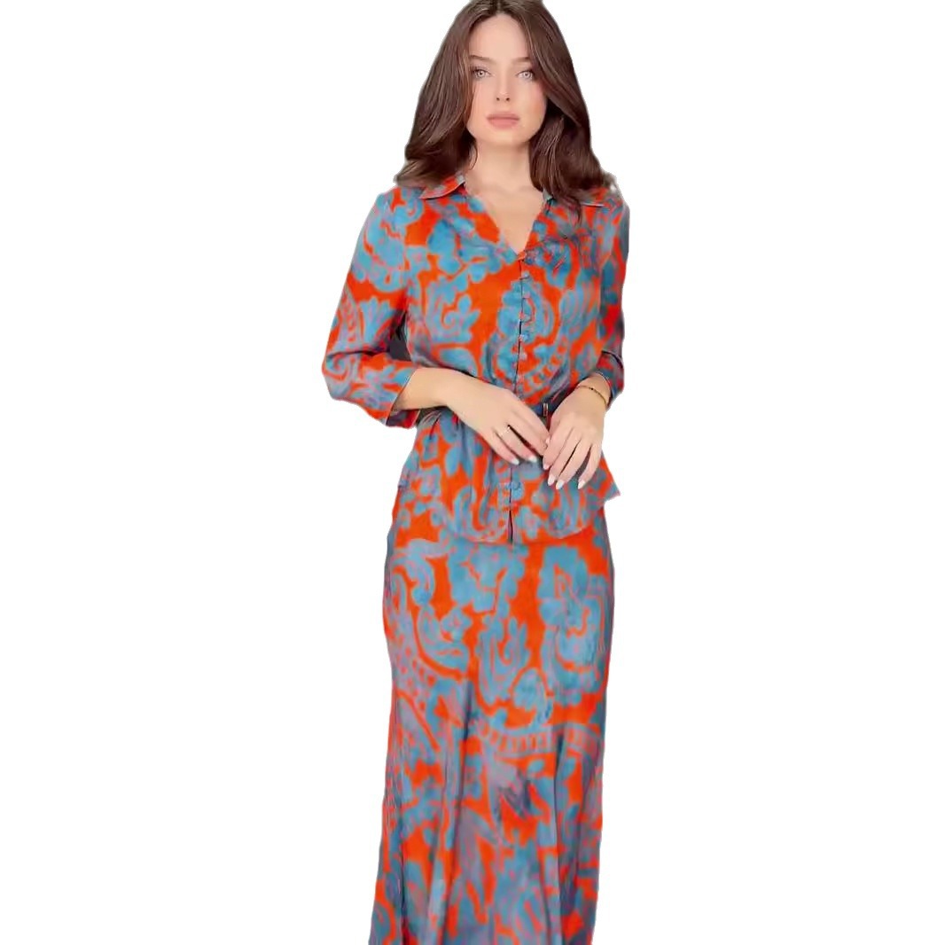 Summer Printing Design Sense Slim Fit Suits