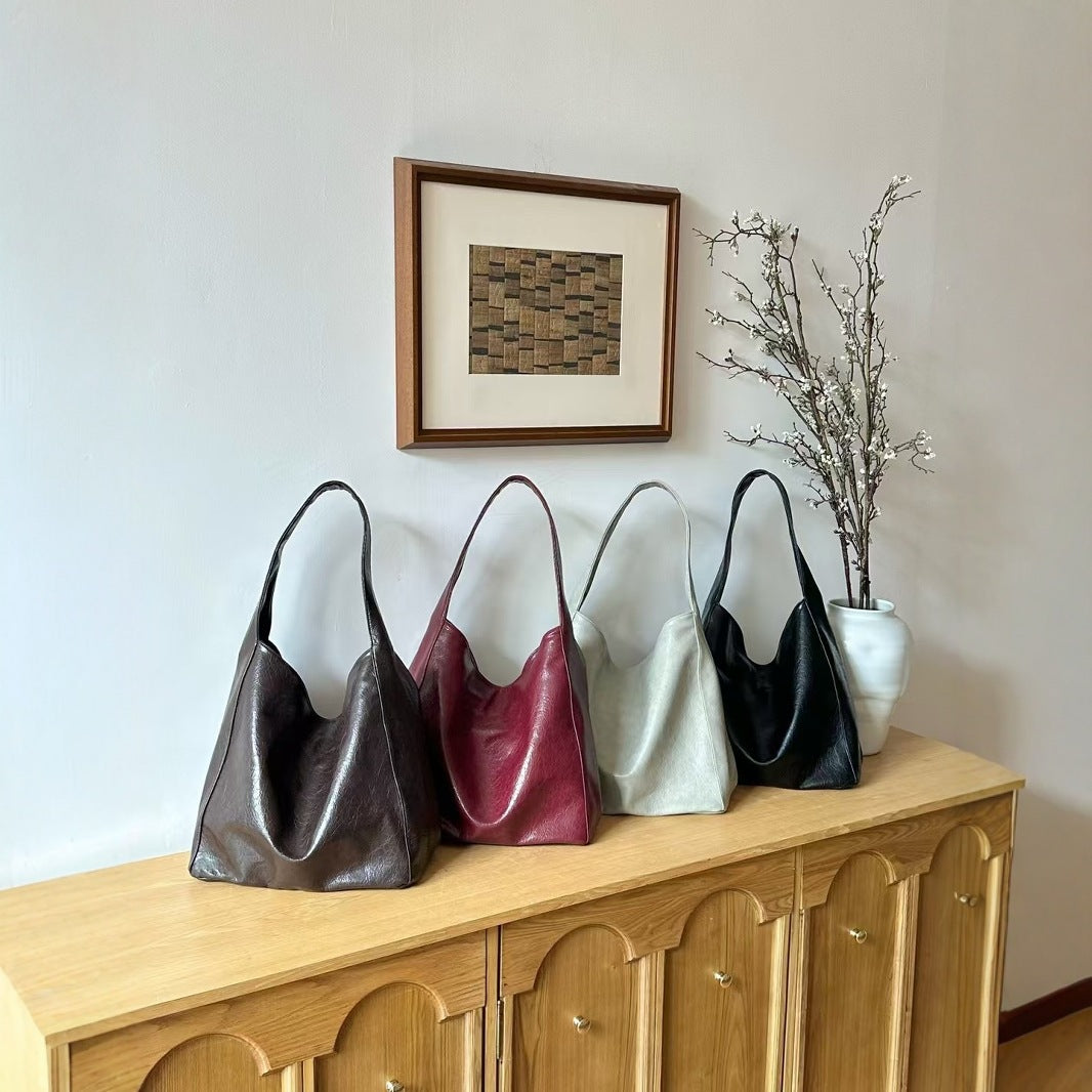 Women's Large Capacity Winter Korean Texture Trendy Tote Bags