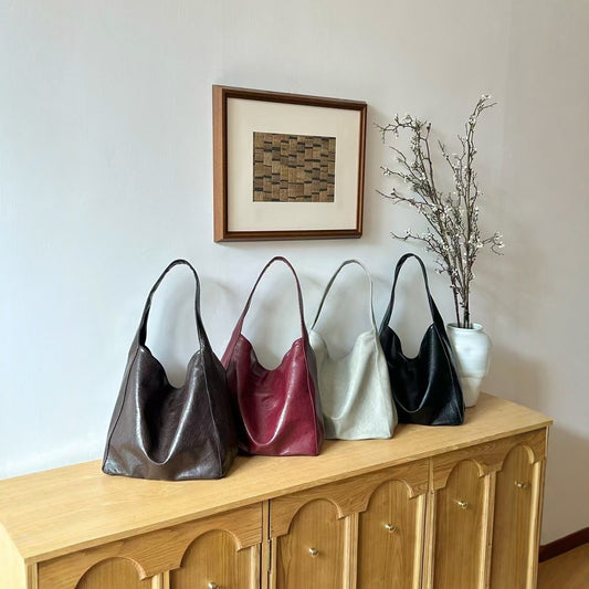 Women's Large Capacity Winter Korean Texture Trendy Tote Bags