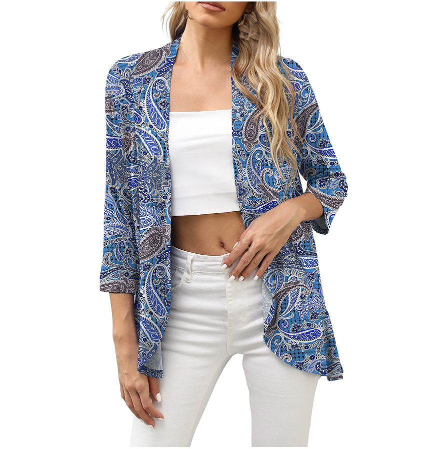 Women's Durable Fashion Casual Printing Knitted Tops