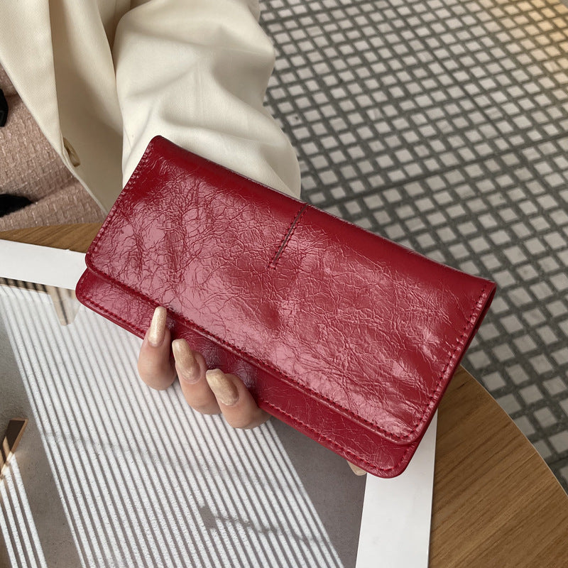 Women's Long Genuine Leather Soft One Compact Ladies Wallet