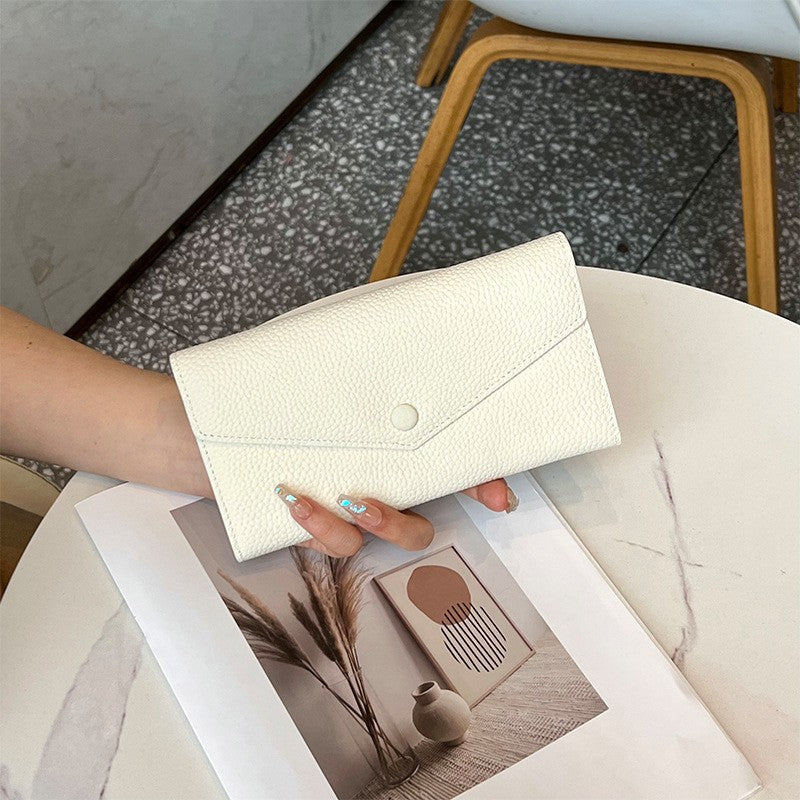 Women's Pure Leather Long Genuine Large Capacity Ladies Wallets
