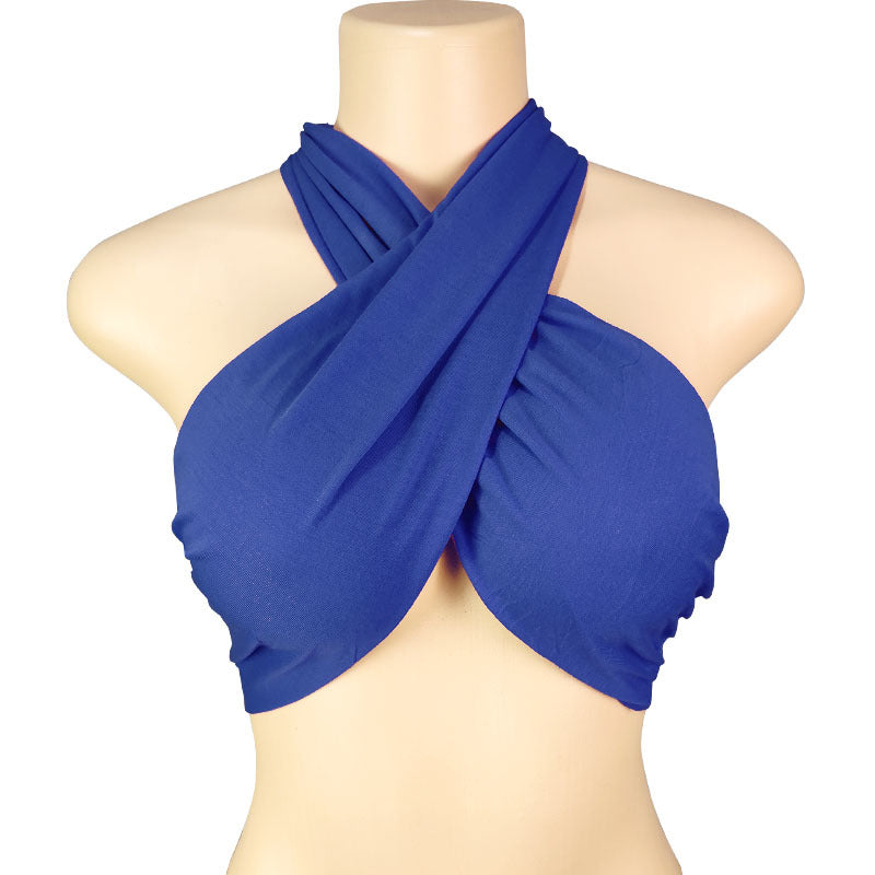 Women's Spring T-shirt Solid Color Sexy Variety Halter Tops