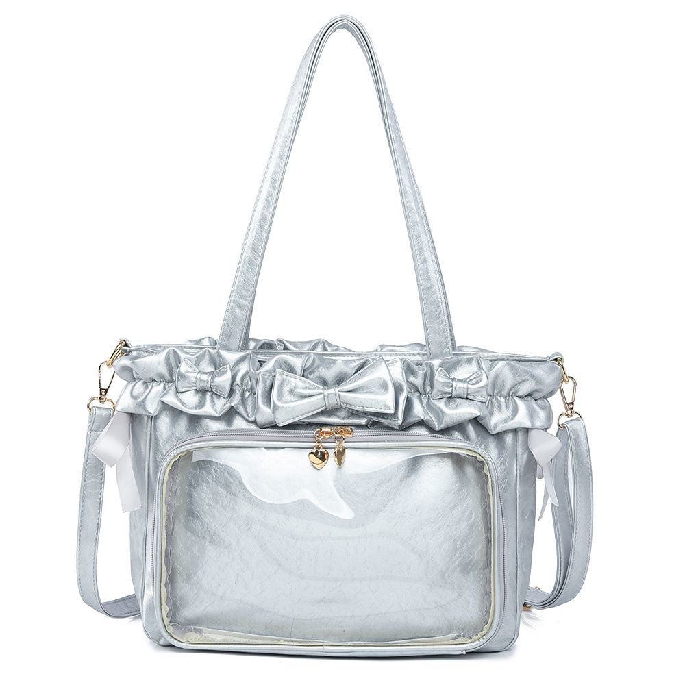 Women's Pain Ballet Holiday Surface Pure Color Shoulder Bags