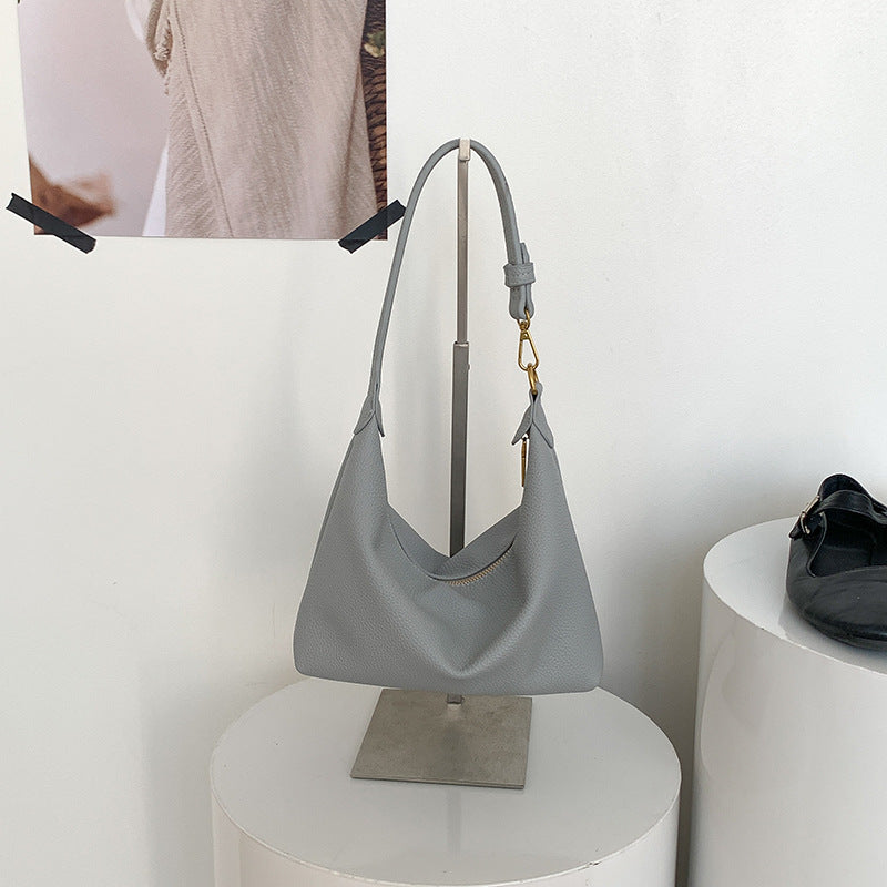Women's Style Spring Soft Leather Simple Large Capacity Commuter Shoulder Bags