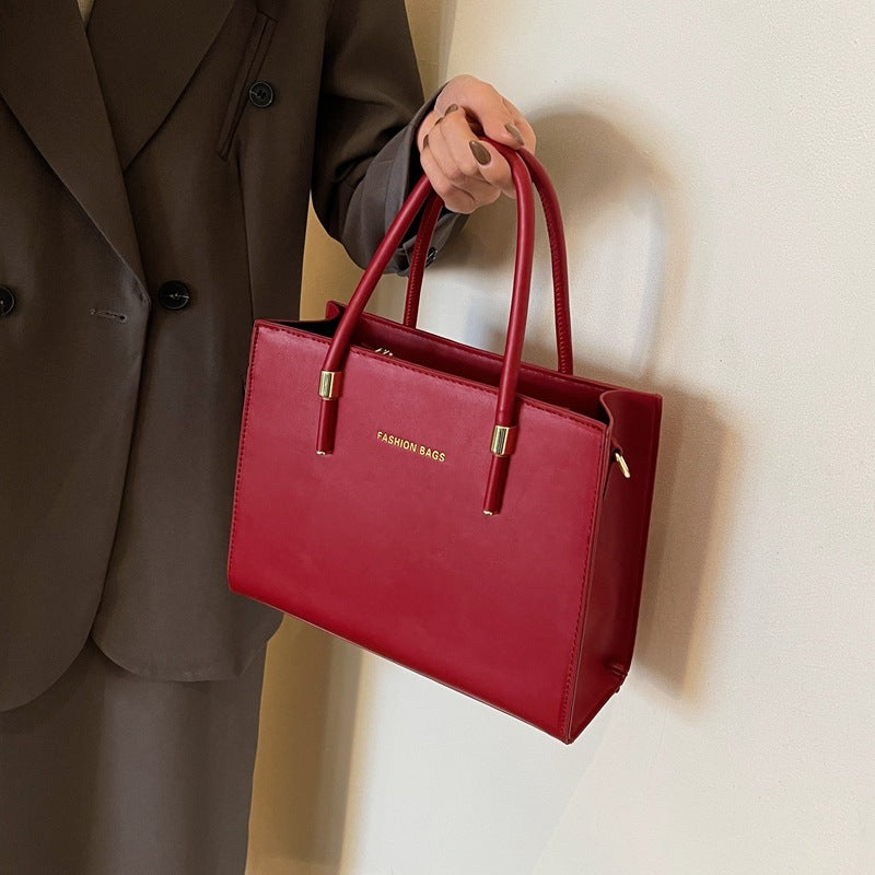 One Large Capacity Simple Solid Color Stylish Women's Messenger Bag
