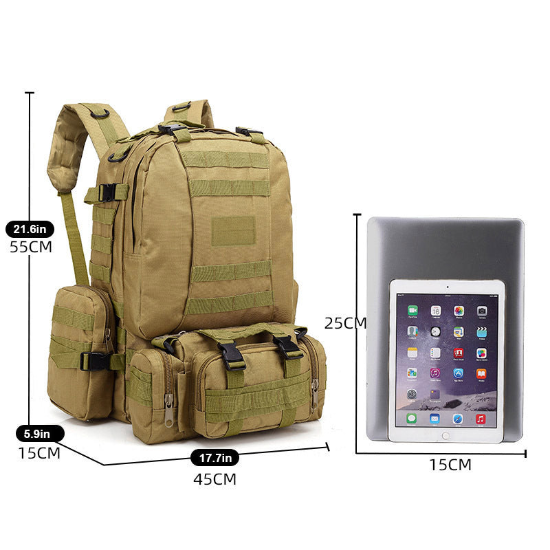 Men's Camping Combination Large Capacity Camouflage Tactics Sports Backpacks