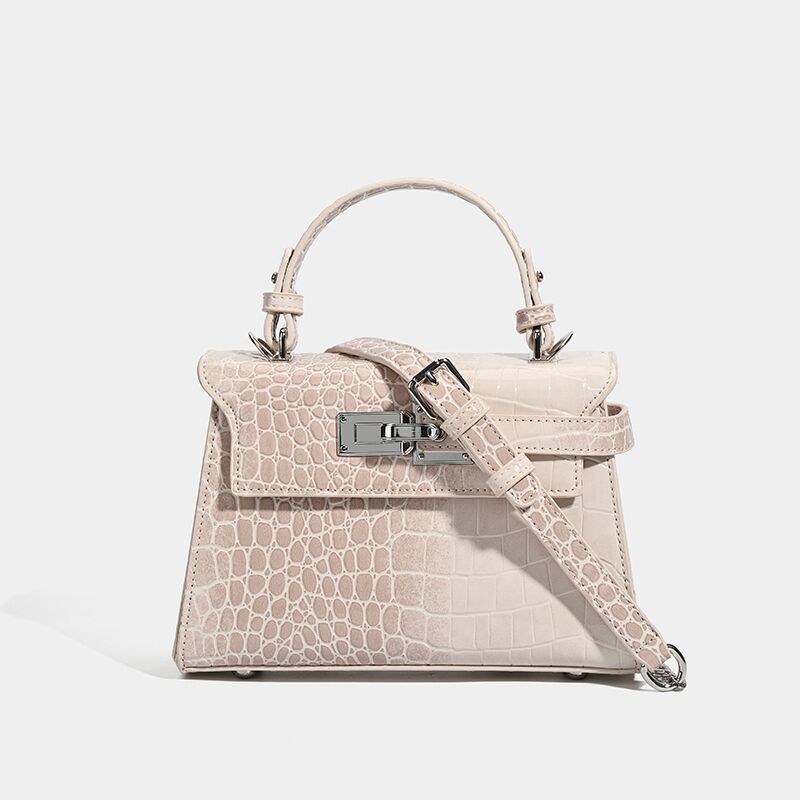 Kelly Niche Exquisite Crocodile Pattern High Sense Women's Handbag