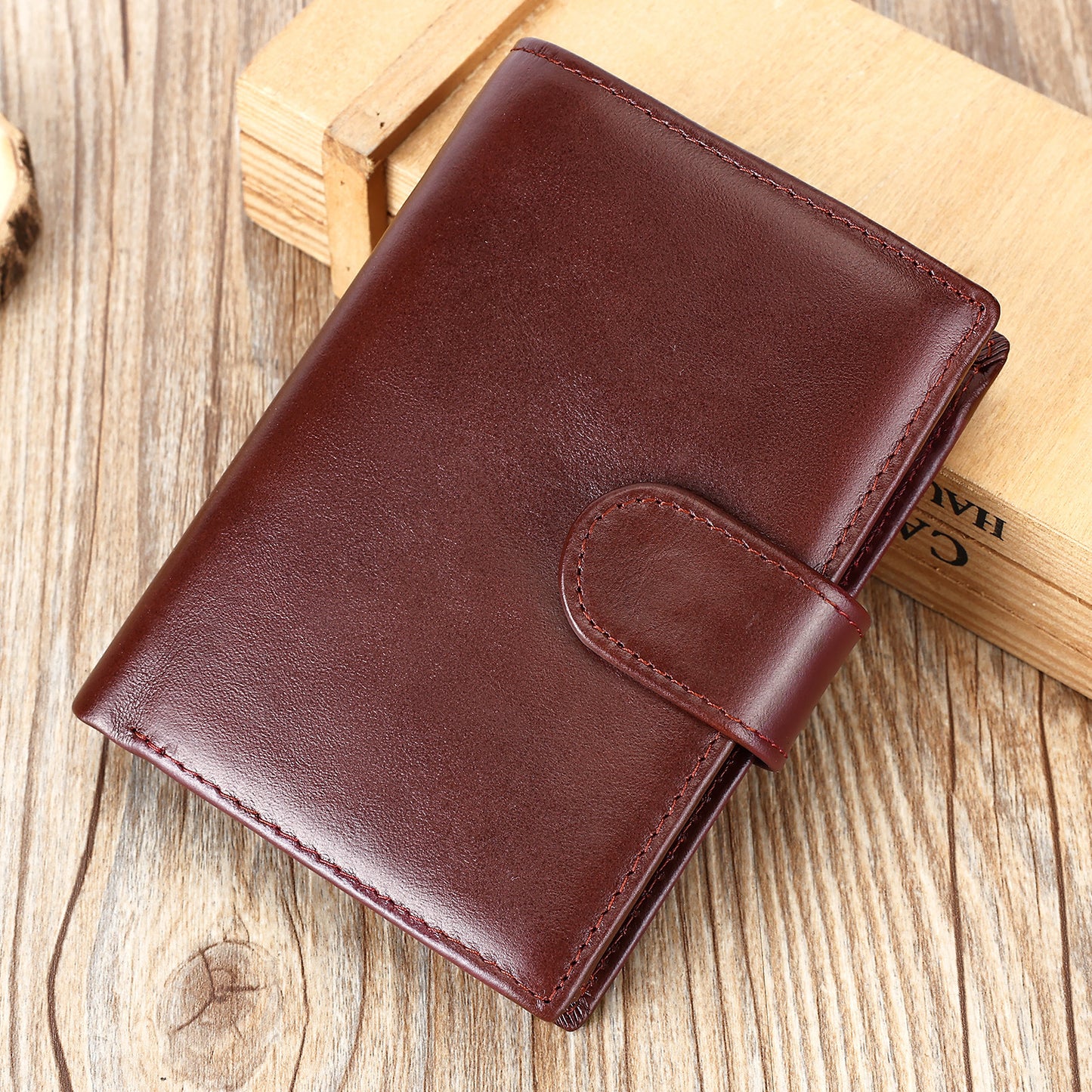 Men's Leather First Layer Cowhide Short Look Men's Wallets