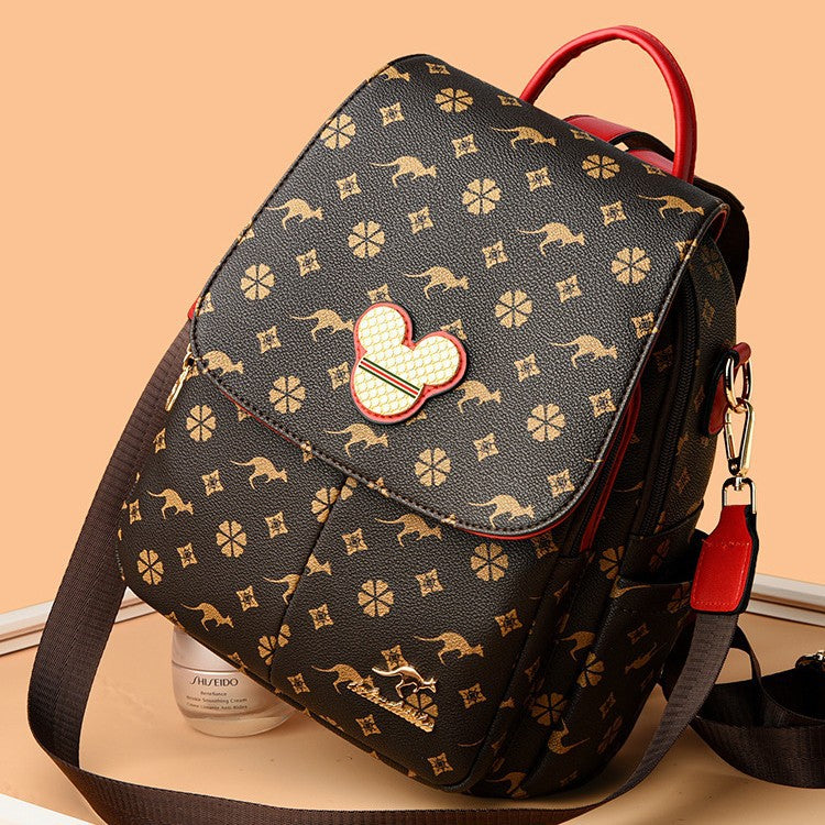 Women's Korean Style Presbyopic Fashion Large Capacity Backpacks