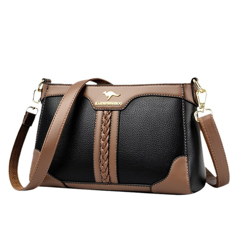 Women's Trendy Fashion Color Contrast Mother Bags