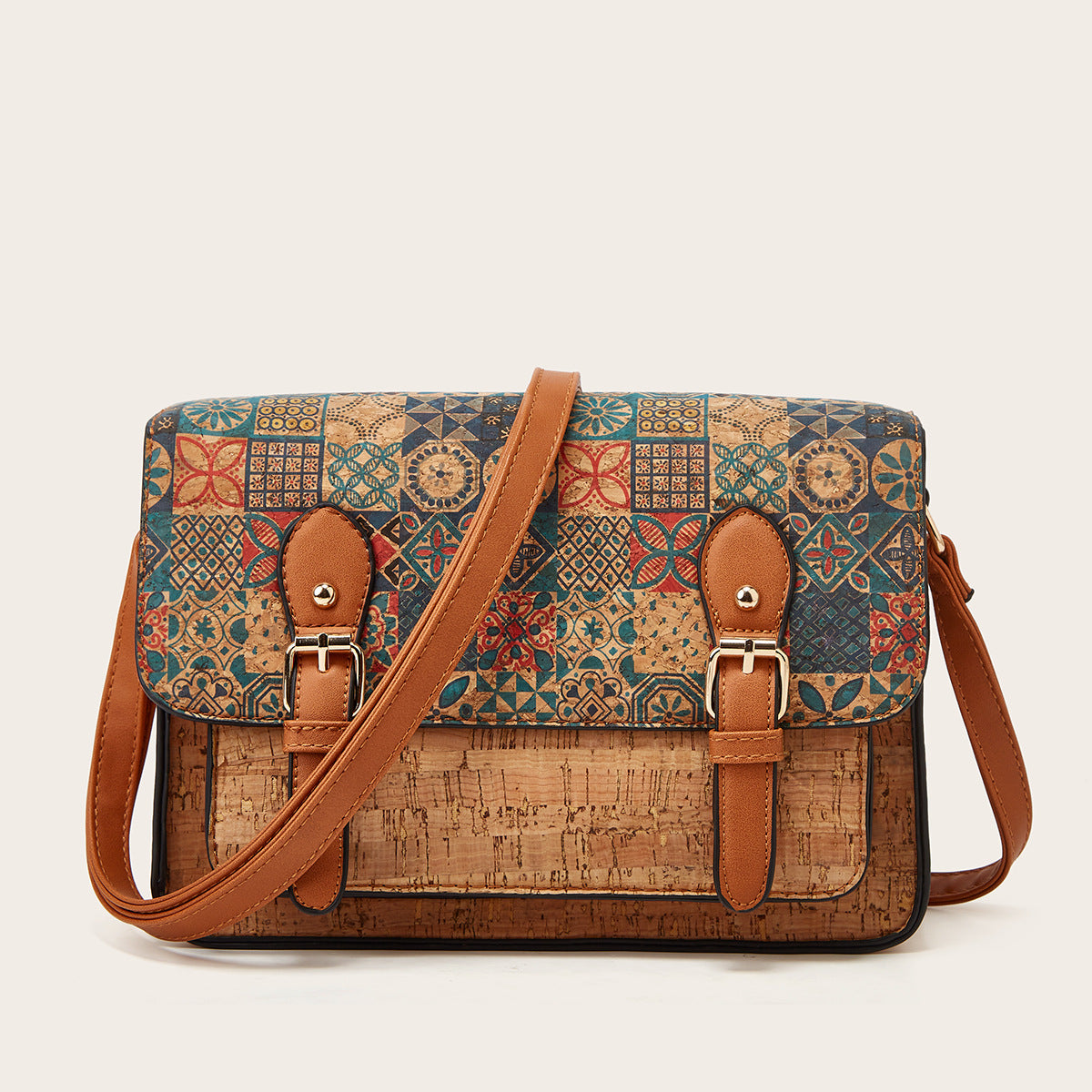 Classic Retro Kraft Paper Fashionable High-grade Crossbody Bags
