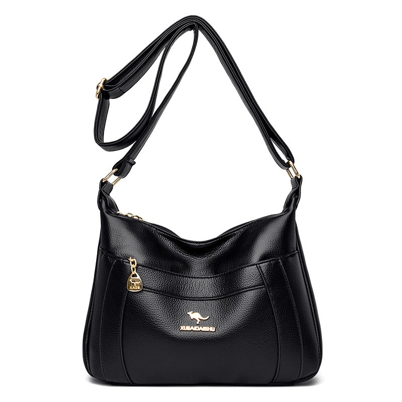 Women's Summer Fashion Simple Mom Style Soft Crossbody Bags