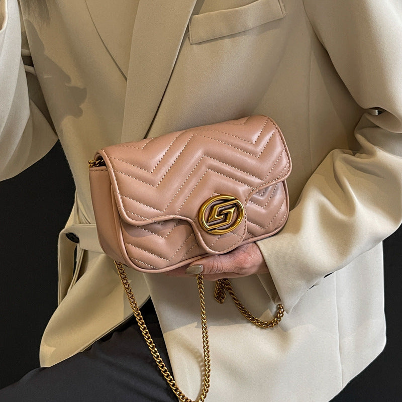 Spring Classic Style Chain Versatile Texture Crossbody Bags