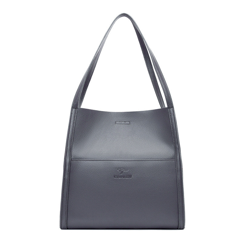 Women's Quality Simple Solid Color Shopping Sense Shoulder Bags