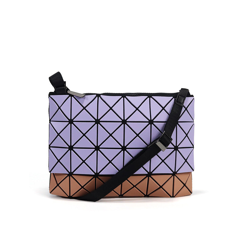 Women's & Men's & Kangaroo Styled Geometric Rhombus Clutch Bucket Bags