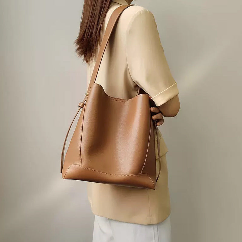 Women's Large Capacity Genuine Leather High-grade Fashion Shoulder Bags