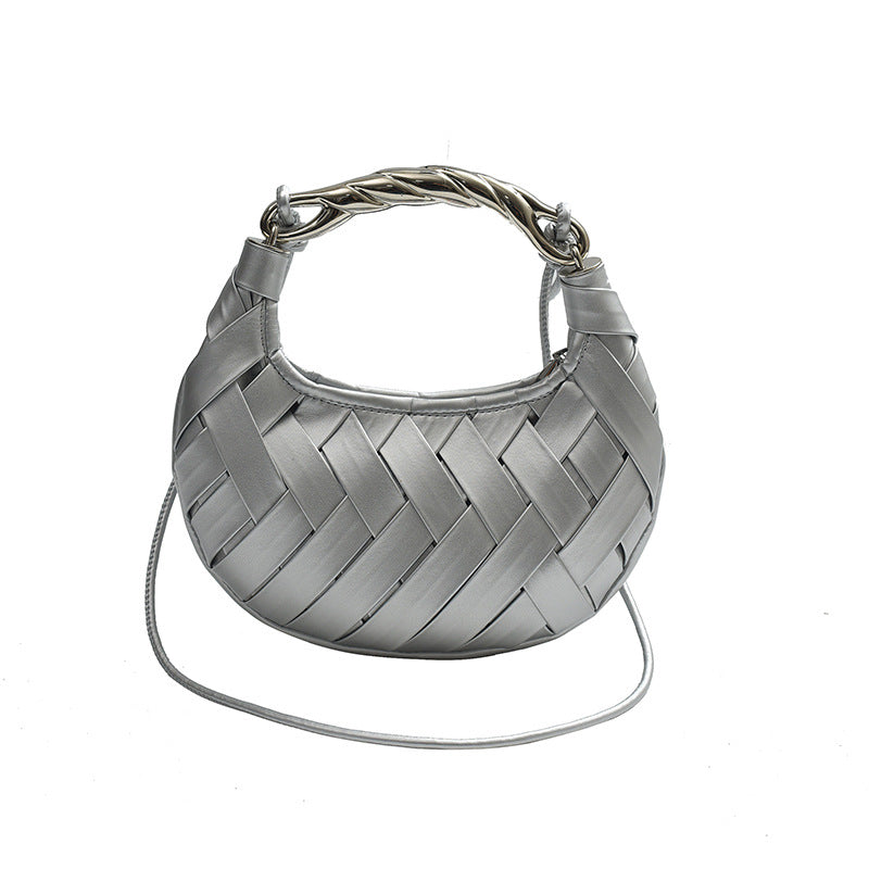 Women's Woven Bird's Nest Light Luxury Fashion Portable Crossbody Bags