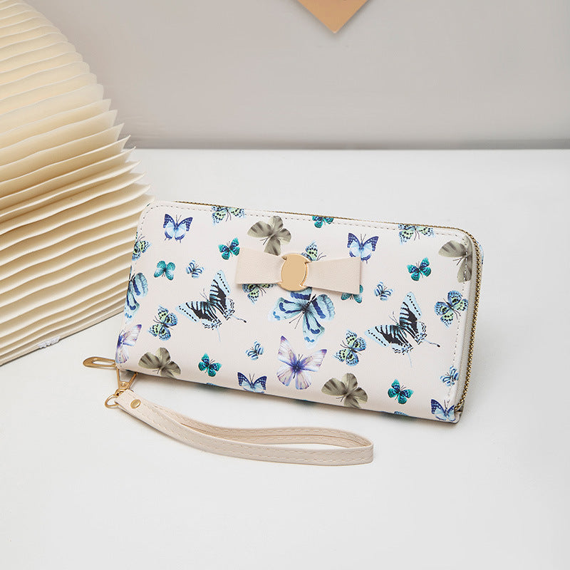 Women's Autumn Korean Style Long Sweet Butterfly Ladies Wallet