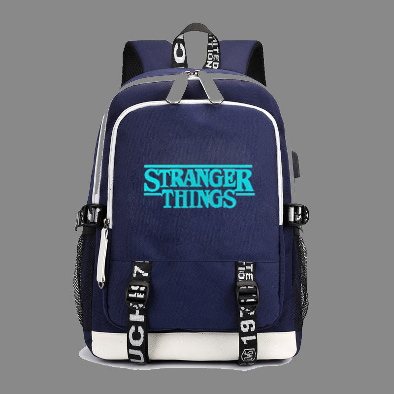 American Tv Stranger Things Charging Luminous Backpacks