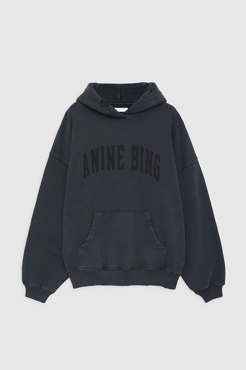 Autumn North American Niche Classic Letter Sweaters