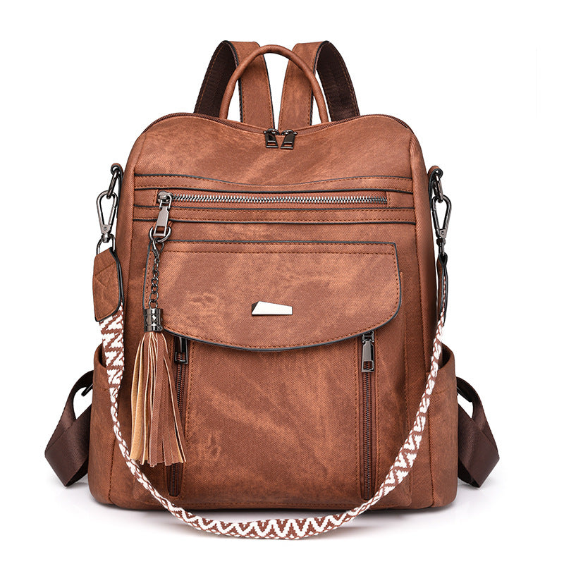 Women's Retro Style Spring Wind Tide Lady's Backpacks
