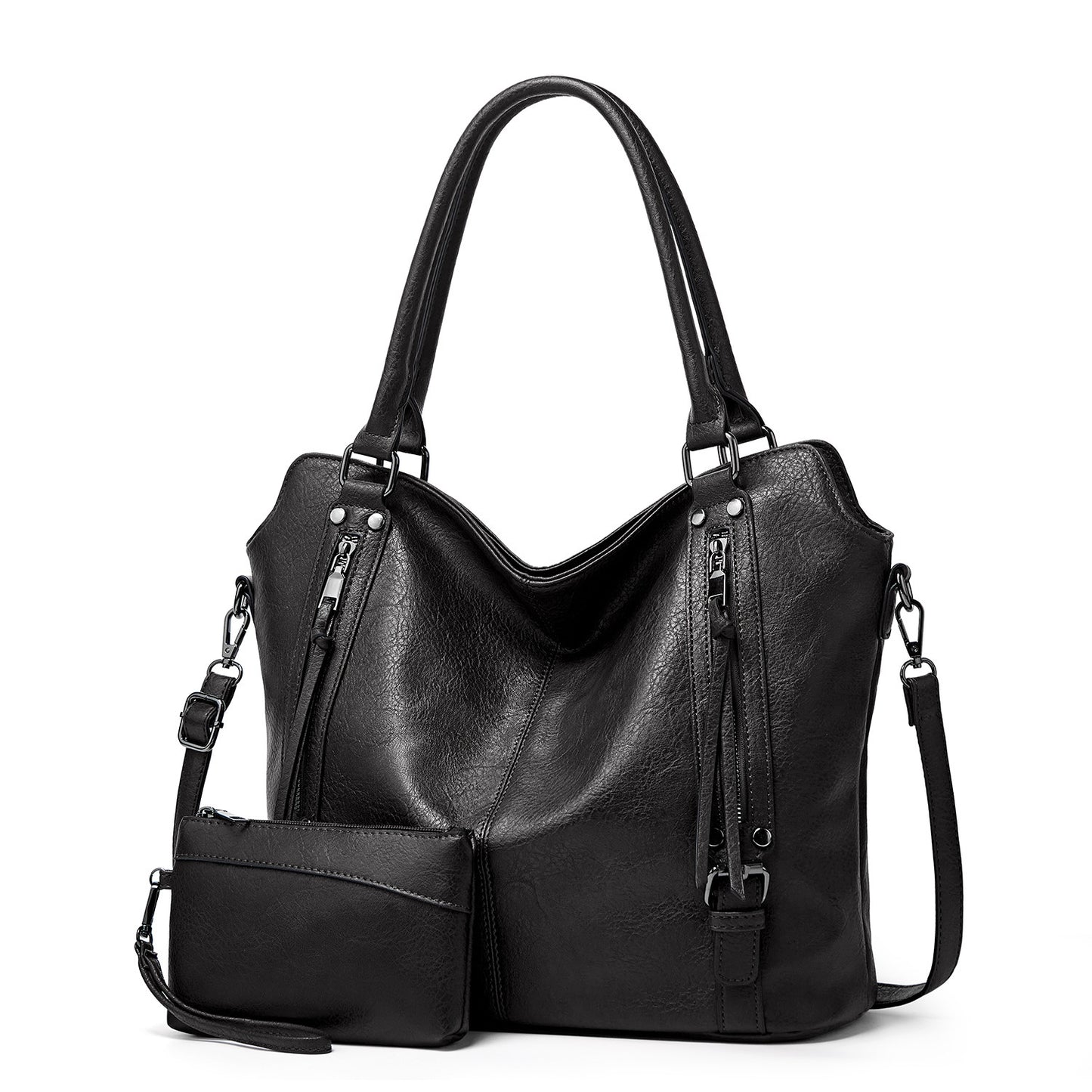 Women's Large Portable Soft Leather Capacity Tote Bags