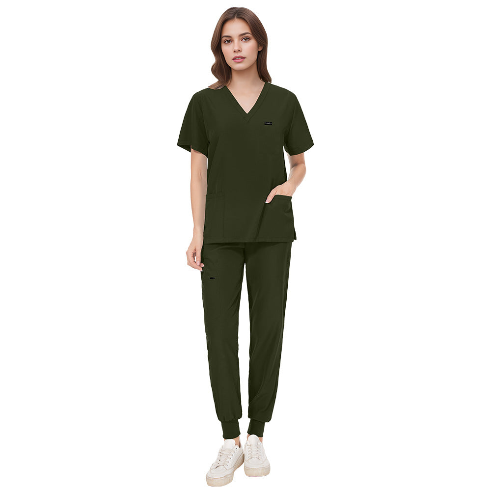 Women's & Men's & Hand Washing Beauty Salon Barber Shop Staff Operating Uniform