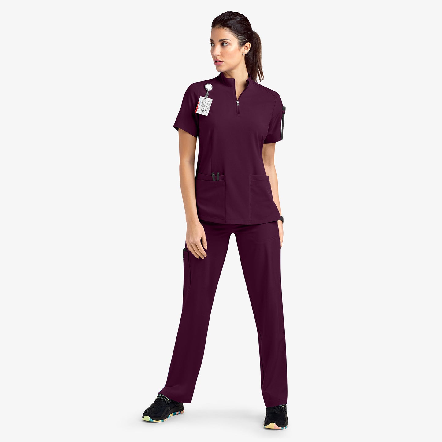 Zipper Sleeve Surgical Gown Beauty Salon Nursing Shorts
