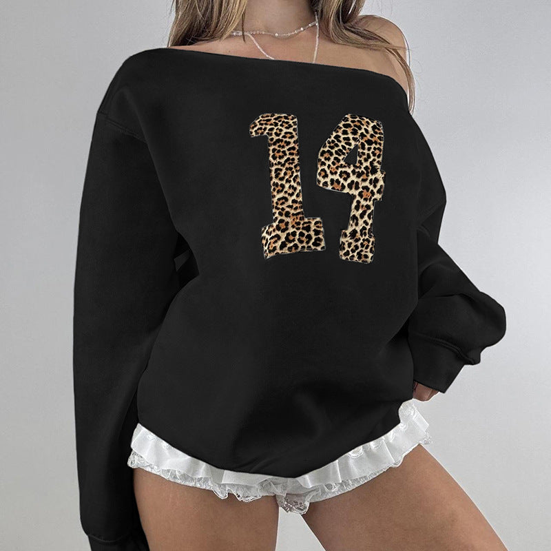 Loose-fitting Fleece Pullover American Hot Street Sexy Sweaters