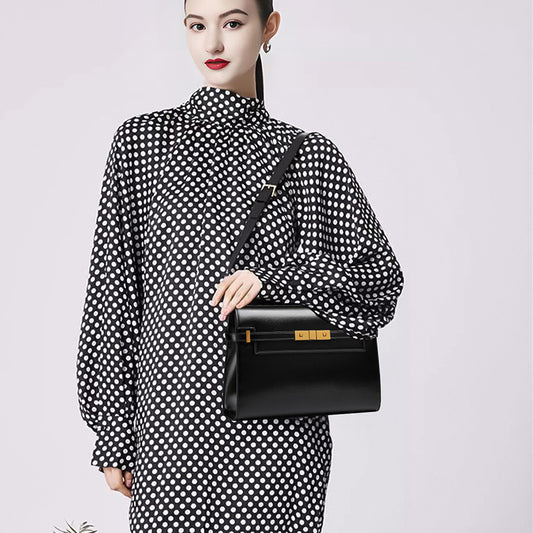 Women's Poplar Crocodile Pattern Manhattan For Kelly Shoulder Bags