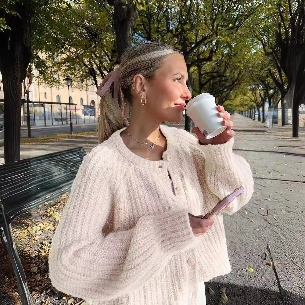 Women's Loose Lazy Style Solid Color Sweaters
