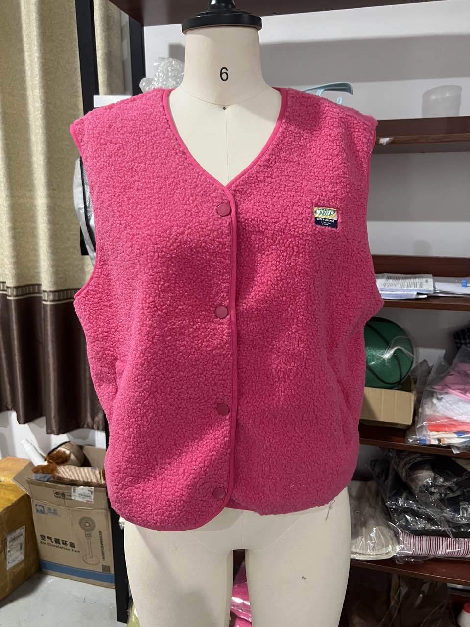 Women's Sleeveless Furry Fashion Loose Single-breasted Vests