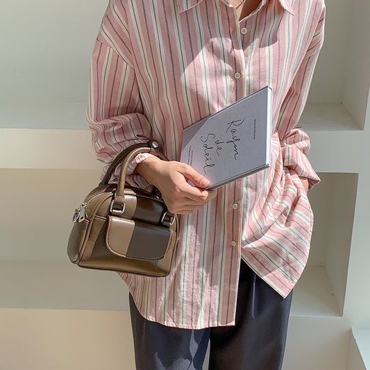 Women's Niche Fashion Boston Mini Carrying High-grade Crossbody Bags