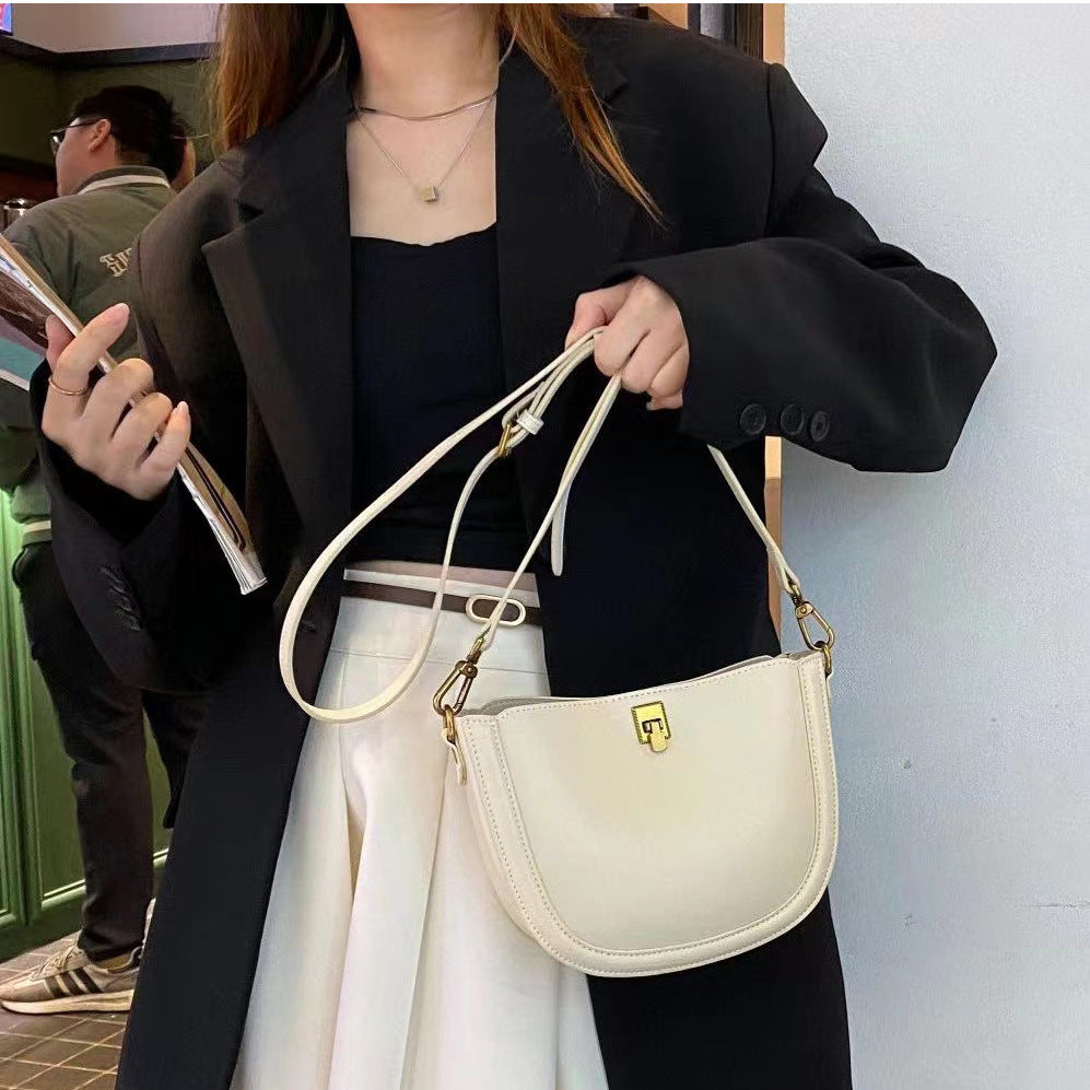 Women's Saddle High-grade Genuine Leather Light Luxury Crossbody Bags